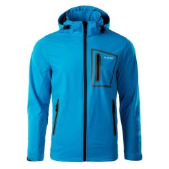 Kurtka Softshellowa Męska Nick. Czarne kurtki softshell męskie Hi-tec, m, bez wzorów, z softshellu, bez kaptura, trekkingowe. Za 317.99 zł.