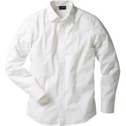 Koszula ze stretchem Slim Fit bonprix biały. Koszule męskie bonprix. Za 74.99 zł.