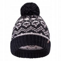 Czapka Unisex Dla Dorosłych Amir. Czarne czapki męskie Hi-tec, bez wzorów, sportowe. Za 60.99 zł.