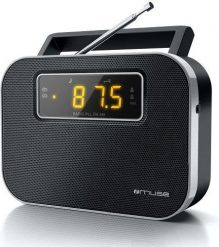Radio Muse Muse M-081R Black, Alarm function, 2-band PLL portable radio. Czarne radia Muse. Za 112.29 zł.