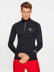 Rossignol Koszulka techniczna Poursuite RLMML01 Czarny Regular Fit. Czarne bielizna termoaktywna męska Rossignol, l, bez wzorów, z syntetyku, bez ramiączek, narciarskie. Za 379.99 zł.