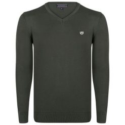 Felix Hardy Sweter Męski M Khaki. Brązowe swetry męskie Felix Hardy, z dekoltem w kształcie v. Za 159.00 zł.