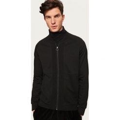 Sportowa bluza bomber - Czarny. Bluzy bez kaptura męskie marki Reserved. W wyprzedaży za 39.99 zł.