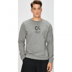 Calvin Klein Performance - Bluza. Szare bluzy nierozpinane męskie Calvin Klein Performance, z nadrukiem, z bawełny. Za 269.90 zł.
