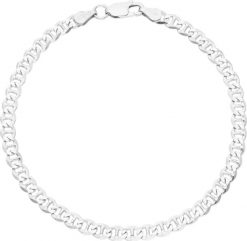 Rosanto Męska srebrna bransoleta splot Gucci 21 cm 925. Szare biżuteria dla mężczyzn Rosanto, ze splotem, srebrne. Za 135.15 zł.