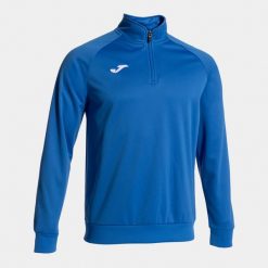 Bluza piłkarska męska Joma Faraon. Niebieskie bluzy nierozpinane męskie Joma, m, bez wzorów, sportowe, bez ramiączek, bez kaptura. Za 110.99 zł.