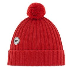 Czapka Eisbär. Czerwone czapki męskie Eisbar, na zimę, bez wzorów. Za 349.99 zł.