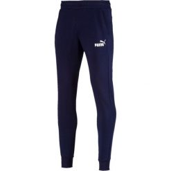 Puma Spodnie męskie ESS + Sllim TR Peacoat granatowe r. XXL. Czarne spodnie dresowe męskie marki Puma, bez wzorów. Za 124.62 zł.