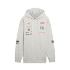 Bluza z kapturem Puma F1 Racing. Szare bluzy nierozpinane męskie Puma, bez wzorów, bez zapięcia, do biegania. W wyprzedaży za 321.90 zł.