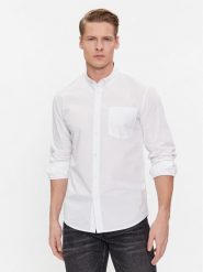 Pepe Jeans Koszula Prince PM308270 Biały Regular Fit. Białe koszule męskie Pepe Jeans, l, bez wzorów, z bawełny, bez kołnierzyka, bez ramiączek. Za 229.99 zł.