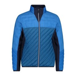 Kurtka puchowa CMP Unlimitech. Niebieskie kurtki męskie CMP, bez wzorów, z puchu, sportowe, bez ramiączek, bez kaptura. W wyprzedaży za 560.00 zł.