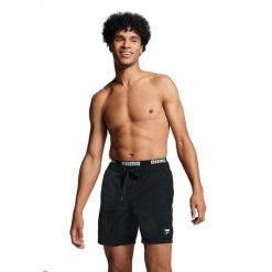 Kąpielówki męskie Puma, Utility Mid Shorts, Czarne. Czarne kąpielówki męskie Puma, m, bez wzorów, z materiału. W wyprzedaży za 243.00 zł.