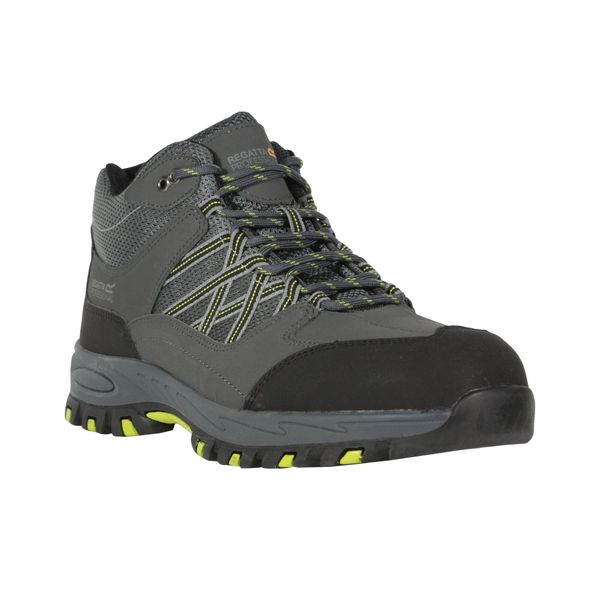 Obuwie Ochronne Męskie. Szare buty trekkingowe męskie Regatta, bez wzorów, bez zapięcia, trekkingowe. Za 256.99 zł.