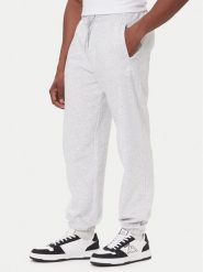 Kappa Spodnie dresowe Authentic 321N5FW Szary Regular Fit. Szare spodnie dresowe męskie Kappa, bez wzorów, z bawełny. Za 149.99 zł.