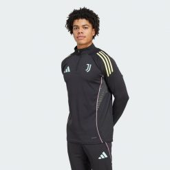 Bluza Juventus Tiro 25 Competition Training. Czarne bluzy nierozpinane męskie ADIDAS, xl, bez wzorów, sportowe, bez ramiączek, bez kaptura. Za 329.00 zł.
