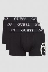 GUESS Zestaw czarnej męskiej bielizny bokserki 3 Pack. Czarne bokserki męskie Guess, m, z aplikacjami. W wyprzedaży za 94.99 zł.