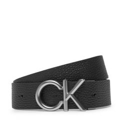 Pasek Męski Calvin Klein. Czarne paski męskie Calvin Klein, bez wzorów. Za 209.99 zł.