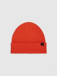 4F Czapka beanie męska - czerwona Uniwersalny. Czerwone czapki męskie 4f, na zimę, bez wzorów, z bawełny, eleganckie. Za 59.99 zł.