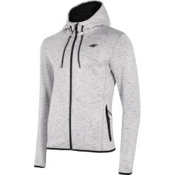 Bluza męska BLM007 - chłodny jasny szary melanż. Bluzy rozpinane męskie marki 4f. Za 169.99 zł.