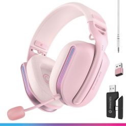 Słuchawki Oniverse Polaris wireless gaming headset, pink. Różowe słuchawki bluetooth Oniverse. Za 283.43 zł.