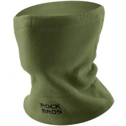 Komin maska polarowa na twarz dla dorosłych 3w1 Rockbros M012 wielofunkcyjna. Zielone szaliki męskie ROCKBROS, bez wzorów, z polaru, sportowe. Za 49.90 zł.