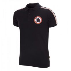 Koszulka Polo dla dorosłych - AS Roma Taper - Czarny. Czarne koszulki polo męskie COPA FOOTBALL, bez wzorów, retro, bez kołnierzyka, bez ramiączek. Za 297.74 zł.