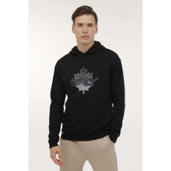 Bluza męska LUMBERJACK RENATO. Czarne bluzy nierozpinane męskie Lumberjack, m, bez wzorów, bez ramiączek, bez kaptura. Za 159.99 zł.
