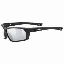 Okulary Uvex Sportstyle. Czarne okulary przeciwsłoneczne męskie Uvex, bez wzorów, sportowe. Za 152.50 zł.