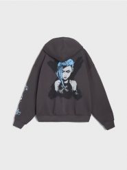 Bluza z kapturem League of Legends - niebieski. Niebieskie bluzy nierozpinane męskie Sinsay, l, bez wzorów, bez ramiączek, z kapturem. Za 79.99 zł.