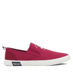 Tenisówki Beverly Hills Polo Club. Czerwone trampki męskie Beverly Hills Polo Club, bez wzorów, bez zapięcia. Za 77.99 zł.