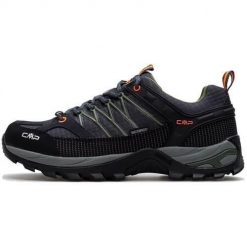 Buty trekkingowe męskie CMP Rigel Low Wp. Brązowe buty trekkingowe męskie CMP, bez wzorów, sportowe, bez obcasa, bez zapięcia. W wyprzedaży za 359.99 zł.