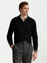Polo Ralph Lauren Sweter 710974165001 Czarny Regular Fit. Czarne kardigany męskie Polo Ralph Lauren, m, bez wzorów, z wełny, bez ramiączek. Za 1,199.00 zł.