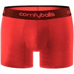 Bokserki termoaktywne Comfyballs Long Performance - plasma red. Czerwone bielizna termoaktywna męska NORMANN, m, bez wzorów. Za 187.85 zł.