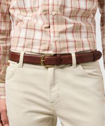 MESKI PASEK WRANGLER BOMBATO BELT BROWN 112365271. Brązowe paski męskie Wrangler, bez wzorów. Za 99.99 zł.