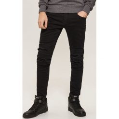 Jeansy skinny - Czarny. Czarne jeansy męskie House, z jeansu. Za 129.99 zł.