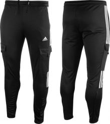 Adidas Spodnie męskie adidas Tiro Cargo czarne IA3067 S. Czarne długie spodnie sportowe męskie ADIDAS, bez wzorów. Za 239.40 zł.