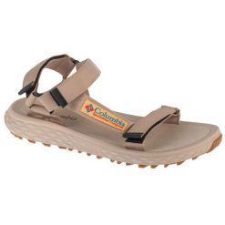 Sandały Columbia Konos Globetrot Sandal 2126931258 beżowy. Brązowe sandały męskie z gumy, bez zapięcia. Za 317.27 zł.
