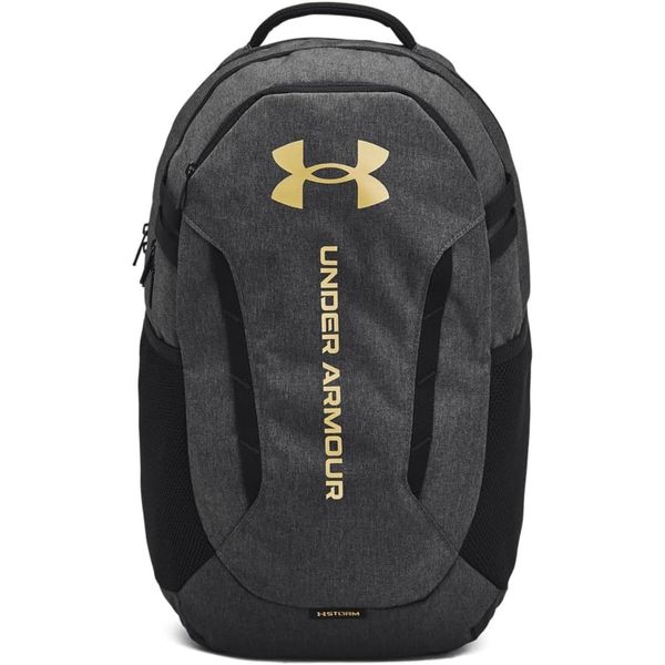 Plecak Under Armour Hustle. Czarne plecaki męskie Under Armour, bez wzorów, z materiału. Za 276.50 zł.