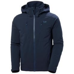 Kurtka narciarska Helly Hansen Alpha 4.0. Niebieskie kurtki narciarskie i snowboardowe męskie Helly Hansen, na zimę, m, bez wzorów, bez kaptura, narciarskie. W wyprzedaży za 1,299.00 zł.