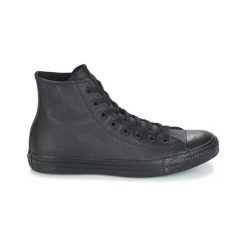 Trampki Converse Chuck Taylor HI Leather. Czarne trampki męskie Converse, bez wzorów, ze skóry, bez zapięcia. Za 351.10 zł.