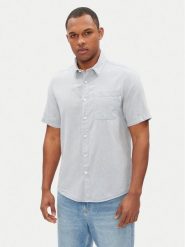 Pepe Jeans Koszula Amaro PM308847 Niebieski Regular Fit. Niebieskie koszule męskie Pepe Jeans, m, bez wzorów, z bawełny, bez kołnierzyka, bez ramiączek. Za 189.99 zł.