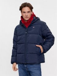 Tommy Jeans Kurtka zimowa Essential DM0DM18487 Granatowy Regular Fit. Niebieskie kurtki męskie Tommy Jeans, na zimę, m, bez wzorów, z jeansu, bez ramiączek, bez kaptura. Za 759.99 zł.