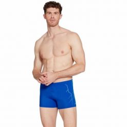 Męskie kąpielówki COMBAT Boxer. Niebieskie kąpielówki męskie ZOGGS, l, bez wzorów. Za 136.61 zł.