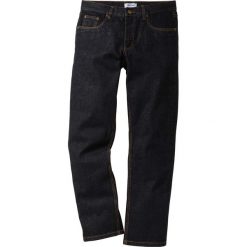 Dżinsy Regular Fit Straight bonprix czarny. Czarne jeansy męskie bonprix, bez wzorów, z jeansu, klasyczne. Za 74.99 zł.