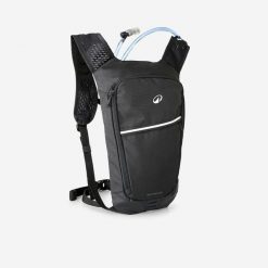 Plecak z bukłakiem na rower MTB Rockrider 4 l / 1 l wody. Czarne plecaki męskie ROCKRIDER, bez wzorów, z materiału. Za 119.99 zł.