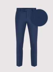 PAKO LORENTE – Wełniane garniturowe spodnie męskie w kolorze granatowym. Eleganckie spodnie męskie Pako Lorente, bez wzorów, z wełny. Za 549.99 zł.