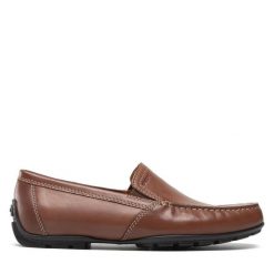 Mokasyny Geox. Brązowe mokasyny męskie Geox, bez zapięcia. Za 429.99 zł.