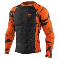 Koszulka sportowa męska Rashguard do MMA EXTREME HOBBY NEO. Brązowe bielizna termoaktywna męska EXTREME HOBBY, m, bez wzorów, z bawełny, bez ramiączek, do biegania. Za 209.00 zł.
