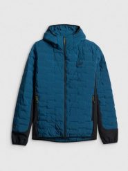 4F Kurtka trekkingowa z wypełnieniem Primaloft Silver męska - granatowa S. Niebieskie kurtki męskie 4f, l, bez wzorów, bez ramiączek, bez kaptura. Za 399.99 zł.