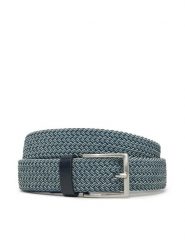 Guess Pasek Męski BMSOFD P5235 Niebieski. Niebieskie paski męskie Guess, z aplikacjami, z materiału. Za 139.99 zł.